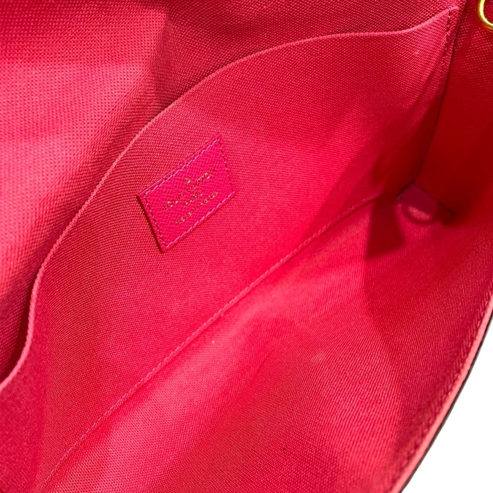 Louis Vuitton Pochette Felice Shoulder Bag, Monogram Love Lock, Canvas, M63999 - Picture 6 of 9